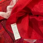 THEIA jacquard floral print mini fit and flare dress Red Size 2 Photo 3