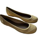 Bottega Veneta Prairie Gold Ballet Flats Size 39.5 Leather Yellow Lasercut Italy Photo 0