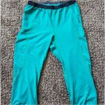 Scott Cropped Legging Pant Work Out Biker Medium 4 or 6 Blue Photo 0