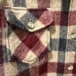 Woolrich  Plaid Wool Flannel Shirt Red Tan Beige Women's Size XS Vintage Photo 1