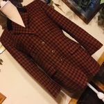 Jones New York 100% lambs wool plaid jacket 10 Photo 1
