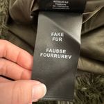 VERO MODA  VMcurl Faux Fur Jacket Women’s Small Olive Green‎ Plush Short Coat Photo 13