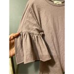 No Comment  Short Sleeve Shirt Tiered Top Size Medium Photo 1