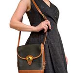 Dooney & Bourke Vintage Cavalry Spectator Black British Tan AWL P76 Shoulder Bag Photo 12