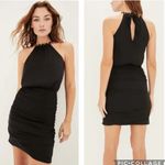 Veronica Beard  Kalita Silk Blend Chain Halter Mini Dress Black 0 Photo 2