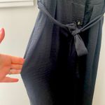 Monteau NWT  Black Cami Jumpsuit Women’s Medium Wide Leg Belted Minimalist Modern Photo 5