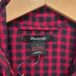 Madewell Red Black Gingham Long Sleeve Pajama Top Sz S Photo 1