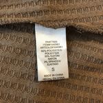 Chaser Womens Waffle Knit Top Textured V Neck Long Sleeve Brown S Photo 3