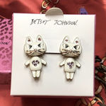 Betsey Johnson CAT FRONT BACK EARRINGS π Photo 0