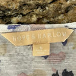 Hope And Harlow Floral Peasent Blouse Womens Ditzy Knit Boho Modest S Modest White Photo 7