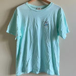 Disney Mickey Mouse Short Sleeved Teal Tee Shirt Top Women’s Size XL Surfboard Photo 0
