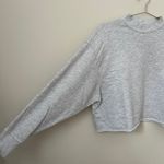 J Brand  Women's Cropped Heather Gray Pullover Sweatshirt Size XS Photo 1
