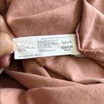 Brown Mini Dress with Mandarin Collar and Short Sleeves Photo 9