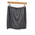 barney's new york Made in Italy Womens Skirt Size 34/4 Grey Pencil Pockets Photo 2