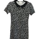 Women’s Korean Collard Mini Dress school girl XS Black Photo 1