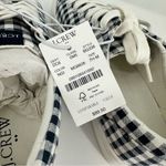 J Crew Factory Gingham Printed Road Trip Canvas Sneakers size 7.5 NWT Navy White Photo 7