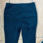 White House | Black Market  The Slim Ankle Pants Size 6 Black Polka Dot Photo 4