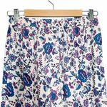 Joie NWT  Floral Crop Top & Wide Leg Boho Pant Set Blue Purple Women’s Size Small Photo 11