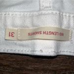 Levi's White Mid Rise Mid-Length Cuffed Denim Jean Shorts Size 31 Photo 1