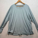 Ridgecut Toughwear Long Sleeve Shirt Grayish Blue Scoop Neck Casual Women's 2X Photo 0