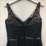 W•too Wtoo Classic Black Floral Lace V Neck Formal Dress Photo 4