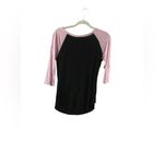 Unlisted Pink and Black Quarter Sleeve Top Medium Photo 5