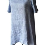 The Comfy NWOT, USA Cold Shoulder High-Low Hem Cotton Dress, Sz M Photo 4