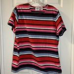 Jason Maxwell  Red/Pink Striped Short Sleeve Tee size 1X Photo 0