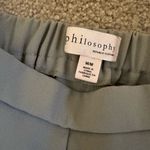Philosophy  sage green Tailored Pants ankle length size medium no flaws Photo 2