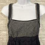 Free People All The Right Moves Gray and Black Beaded Tweed Lace Dress Photo 8