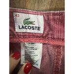 Lacoste  Red Corduroy A-Line Mini Skirt Women's EU 42 US 10 Retro Preppy Photo 3