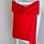 Cotton Candy LA Red Linen Gameday Keyhole Mini Dress Size Medium Photo 10
