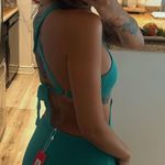 Beginning Boutique Teal Cutout Mini Dress Photo 1