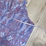 St. Tropez  WEST Tank Top Red White And Blue Floral Print Size XL (177) Photo 6