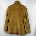 EXPRESS  Jacket Womens Mustard Yellow Tan‎ Funnel Neck Corduroy Size 7 8 Photo 8