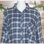Maurice's NWT Plaid Light Flannel Shirt Size 1X Pocket Long Sleeve Button Up Photo 1