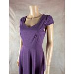 GILLI Cap Sleeve Purple Knit Mini Dress SMALL Photo 3