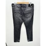 EXPRESS  Black Wash Stella Skinny Denim Jeans Distressed Mid‎ Rise Women Size 10 Photo 1