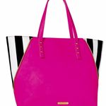 Juicy Couture  pink white black colorblock shopping tote shoulder bag handbag Photo 0