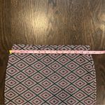 ZARA  Geometric Diamond Print Bodycon Mini Skirt – Black, Red & White Photo 1