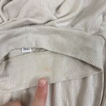 Prologue women's cream ribbed mock neck 3/4 sleeve stretch neutral tunic top XXL Photo 6