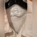 1901 Nordstrom  White Soft Denim Jean Button Front Cropped Jacket Size‎ XXL Photo 8