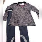 Zone Pro Gray and Pink Activewear quarter zip long sleeve workout top like new Photo 6