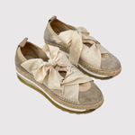 Free People Chapmin Womens Shoes Beige Suede Espadrille Sneaker Chunky 38 US 7.5 Photo 1