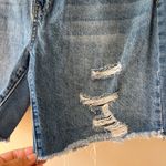 YMI Jeans YMI Sz 15/32 High Rise Dark Denim Stretch Distressed Shorts Dream Fit Pockets Photo 3