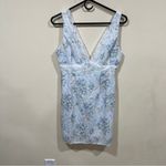 Hello Molly NWT  COQUETTE LOVER LACE MINI DRESS BLUE size 4 Photo 5