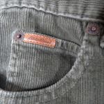 Eddie Bauer 90s Vintage Olive Green Velvet Corduroy Straight Leg Pants 8P 30" Photo 3