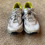 New Balance  Fresh Foam 680 White and Gray Sneakers with Yellow Trim Photo 2