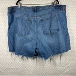 Abercrombie & Fitch The Loose High Rise Cut Off Denim Shorts Photo 3