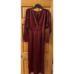 Veronica Beard Sabri Ruched Stretch-silk Satin Midi Dress - Red $1278.00… Photo 4